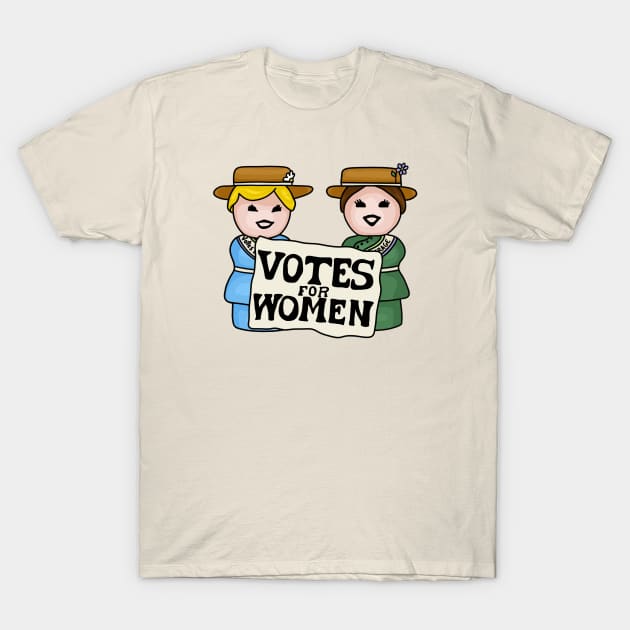 Votes for Women - Little Suffragists T-Shirt by Slightly Unhinged